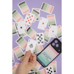 Jeu de 54 mini cartes impression intégrale avec finition mate couleur blanc
