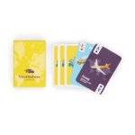 Jeu de 54 mini cartes impression intégrale des deux faces couleur blanc