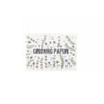 Bloc-notes impression intégrale avec couverture en papier de graines couleur blanc
