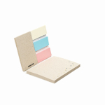 Bloc-notes impression intégrale avec couverture en papier de graines couleur blanc cinquième vue