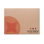 Bloc-notes impression intégrale et couverture souple en papier recyclé couleur blanc septième vue