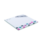 Notes adhésives blanches carrées impression intégrale 100 % couleur blanc