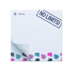 Notes adhésives blanches carrées impression intégrale 100 % couleur blanc
