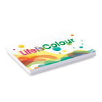 Set de 50 notes adhésives blanches impression intégrale fabriqué en UE couleur blanc