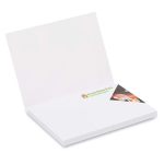 Set de 100 notes adhésives blanches impression intégrale fabriqué UE couleur blanc cinquième vue