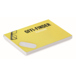 Set de 100 notes adhésives blanches impression intégrale fabriqué UE couleur blanc