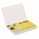 Set de 100 notes adhésives blanches impression intégrale fabriqué UE couleur blanc