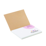 Notes adhésives recyclées impression intégrale fabriqué en UE couleur blanc cinquième vue