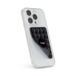Housse adhésive pour téléphone impression intégrale avec 20 ventouses couleur noir troisième vue