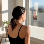 Housse adhésive pour téléphone impression intégrale avec 20 ventouses couleur gris taupe