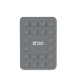 Housse adhésive pour téléphone impression intégrale avec 20 ventouses couleur gris taupe vue avec zone d'impression