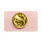 Pin’s en fer rectangulaire impression intégrale couleur or rose troisième vue