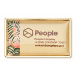 Pin’s en fer rectangulaire impression intégrale couleur nude