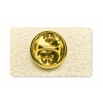Pin’s en fer rectangulaire impression intégrale couleur doré troisième vue