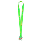 Médaille en bois impression intégrale avec ruban cousu en boucle couleur blanc septième vue