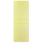 Tapis de yoga impression intégrale en PU et caoutchouc de coco couleur vert lime