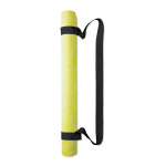 Tapis de yoga impression intégrale en PU et caoutchouc de coco couleur vert lime cinquième vue