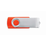 Clé USB impression intégrale avec coque ABS Techmate couleur rouge septième vue