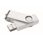 Clé USB impression intégrale avec coque ABS Techmate couleur blanc cinquième vue