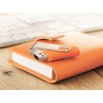 Clé USB impression intégrale avec coque ABS Techmate couleur orange