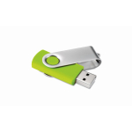 Clé USB impression intégrale avec coque ABS Techmate couleur vert lime transparent cinquième vue