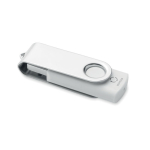 Clé USB blanche impression intégrale en matériaux recyclés couleur blanc