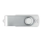 Clé USB blanche impression intégrale en matériaux recyclés couleur blanc septième vue