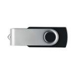 Clé USB classique pivotante impression intégrale de plusieurs couleurs couleur noir septième vue
