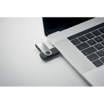 Clé USB classique pivotante impression intégrale de plusieurs couleurs couleur noir