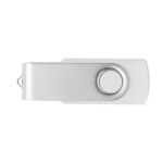 Clé USB classique pivotante impression intégrale de plusieurs couleurs couleur blanc septième vue