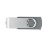 Clé USB classique pivotante impression intégrale de plusieurs couleurs couleur gris septième vue