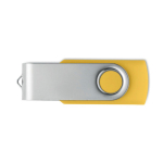 Clé USB classique pivotante impression intégrale de plusieurs couleurs couleur jaune septième vue