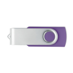 Clé USB classique pivotante impression intégrale de plusieurs couleurs couleur violet septième vue