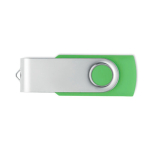 Clé USB classique pivotante impression intégrale de plusieurs couleurs couleur vert lime transparent septième vue