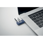 Clé USB classique pivotante impression intégrale de plusieurs couleurs couleur bleu ultramarine