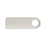 Mini clé USB en zinc impression intégrale avec détail pour accrocher couleur argenté septième vue