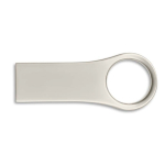 Petite clé USB en zinc impression intégrale avec détail rond couleur argenté septième vue