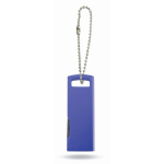 USB pivotante impression intégrale en aluminium fin avec œillet couleur bleu cinquième vue