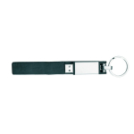 Clé USB impression intégrale avec housse en cuir et fermoir magnétique couleur noir cinquième vue