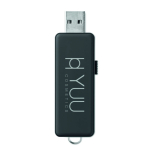 Clé USB impression intégrale avec boîtier à marquage lumineux couleur bleu