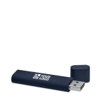 Clé USB impression intégrale à marquage lumineux avec capuchon couleur noir vue avec zone d'impression