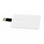 Carte USB avec impression intégrale rectangulaire couleur blanc cinquième vue