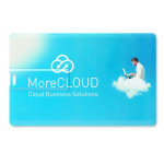 Carte USB avec impression intégrale rectangulaire couleur blanc