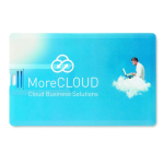 Carte USB avec impression intégrale rectangulaire couleur blanc