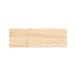 USB en bambou avec capuchon et boîte en papier kraft couleur naturel