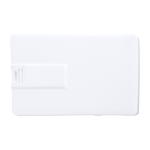 Clé USB impression intégrale en plastique format carte de crédit couleur blanc