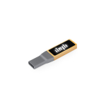 Clé USB écologique en bambou avec marquage lumineux couleur marron clair première vue