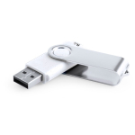 USB en plastique recyclé résistant avec clip métallique pivotant deuxième vue