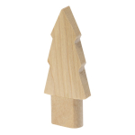 Clé USB en bois avec design pin et fermeture à capuchon deuxième vue