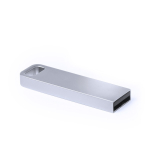 Clé USB en métal avec design minimaliste idéal pour porte-clés couleur argenté première vue